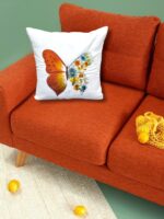 Butterfly Embroidery Cushion Cover