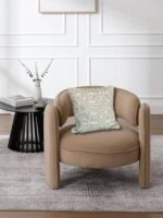 Leaf Embroidery Cushion Cover