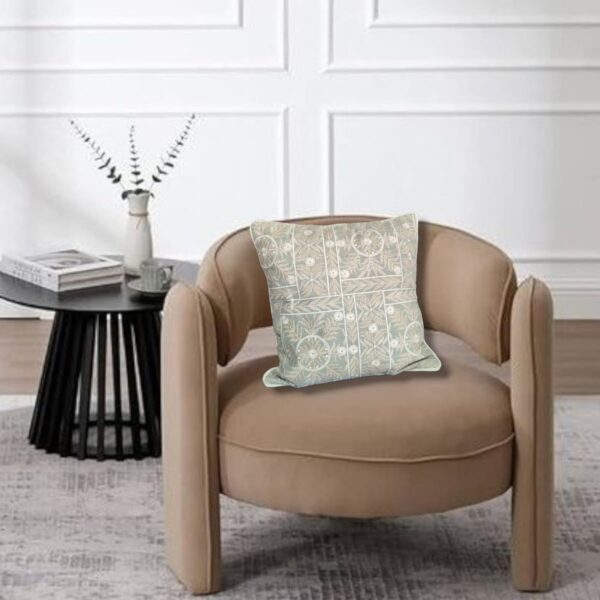 Leaf Embroidery Cushion Cover