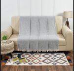 Zig Zag Cotton Woven Sofa Throws