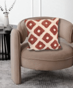 Brown Diamond Tufted Cushion Cover