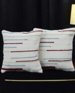 Pit Loom Multi Strips Handwoven Cushion Cover