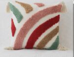Rainbow Tufted Cushion Cover