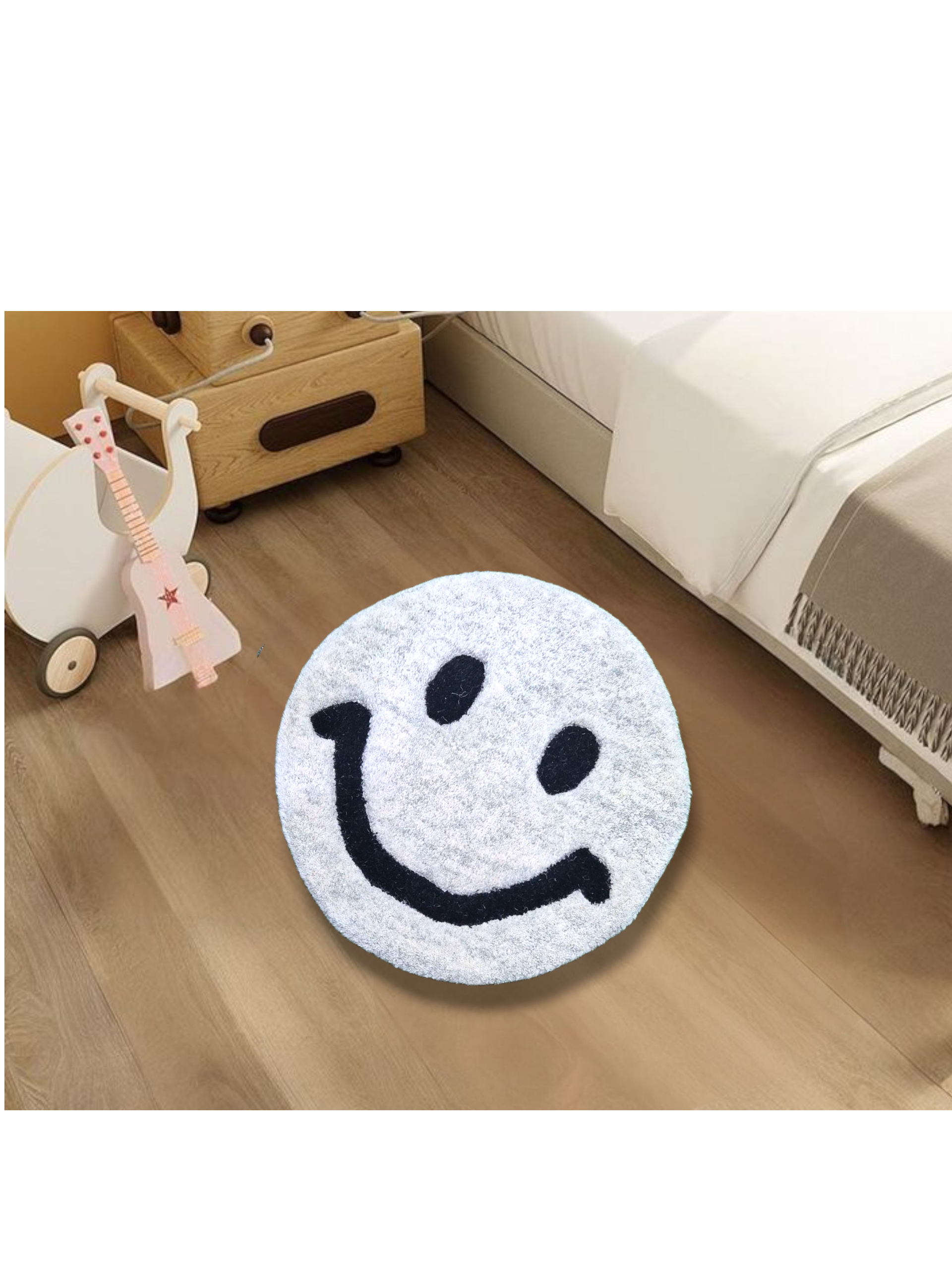 20250903_191239 Smiley Hand Tufted Doormat - Image 1